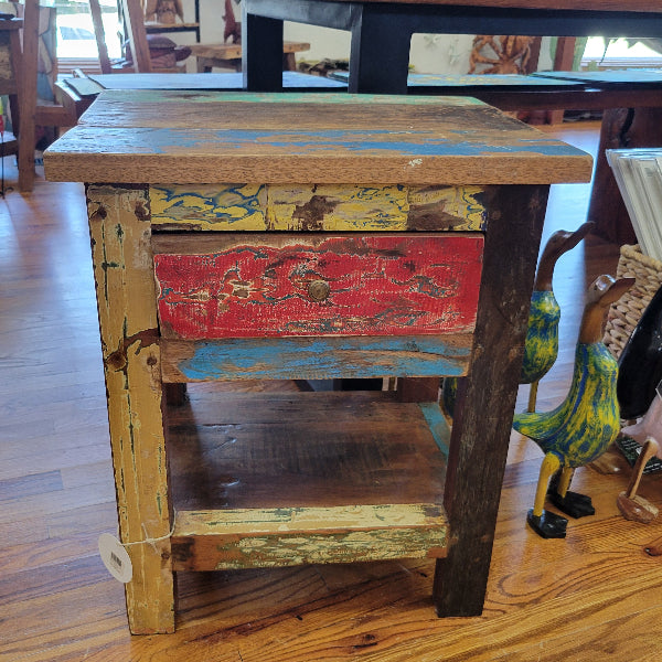 End Table Reclaimed Boatwood