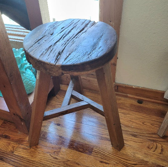 Stool Wood Three Leg