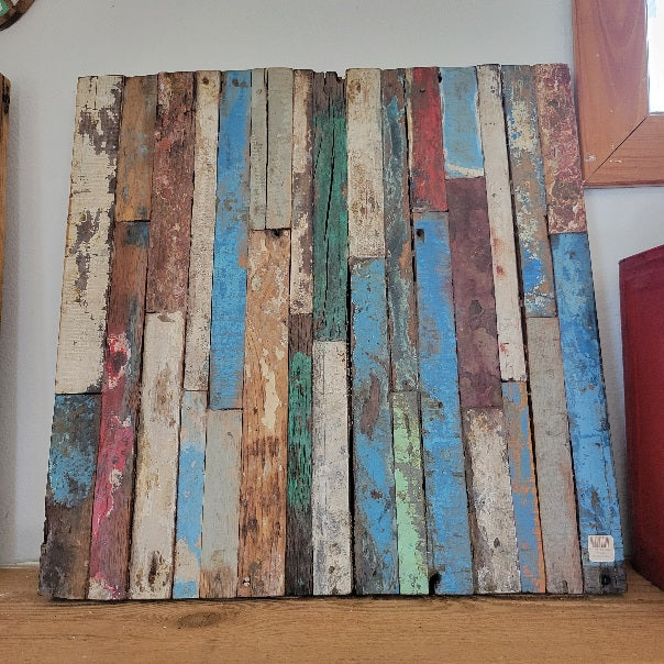 Art Panel Picket Reclaimed Boatwood