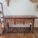 Console Table Boatwood Carved