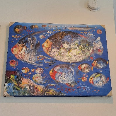 Fish Canvas Bali Studio Art