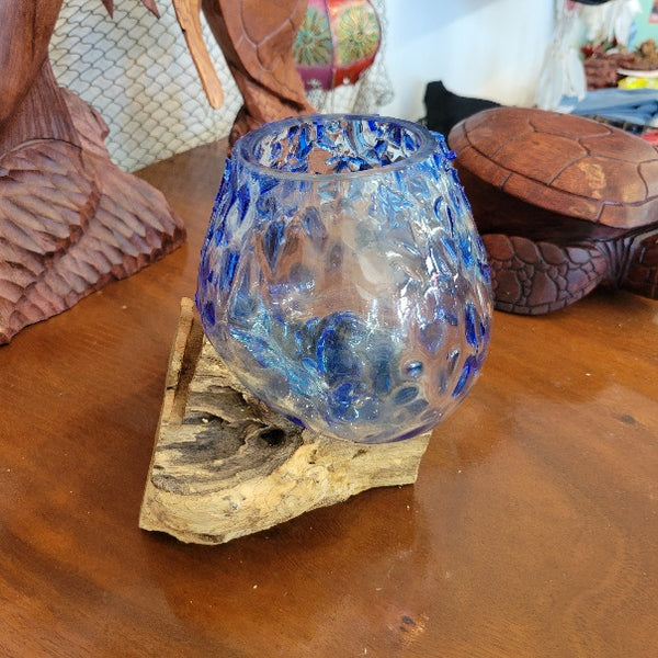 Molten Glass Blue Medium size
