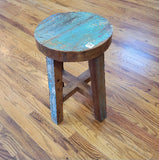 Stool Reclaimed Boatwood